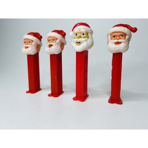 Pez Dispenser Santa Claus Bundle Set Of 4 Great To Collect Vintage - Picture 7 of 8